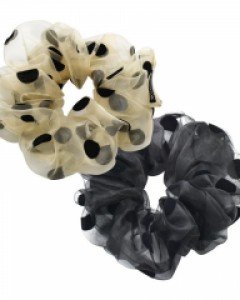 Sally Big Dots Scrunchie