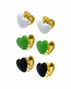 Double Faced Heart Earrings