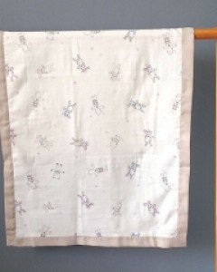 3중 거즈 밤비니 미니이불(50cm*95cm) - 배가리개 이불 및 간편 패드, 기저귀매트로도 사용(베이지)   시즌추가할인특가