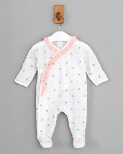 [큐비앤맘] 벨라 싱글 쟈가드 신생아 배냇 우주복( (뉴본)