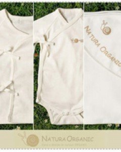 [네츄라오가닉] 배냇저고리+배냇슈트+속싸개 3종셋트 - (양면/4계절)