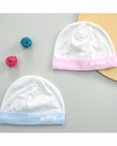 [큐비앤맘] 크리미 신생아 모자 (핑크/블루)