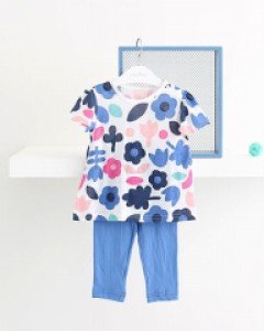 [큐비앤맘] 베키 싱글 반팔 상하 (80~90호)