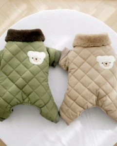 곰돌이 패딩올인원