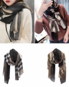 런던 체크 롱 머플러(2 colors)