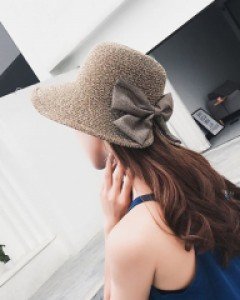 엔젤스 리본 밀짚 버킷 햇(4color)