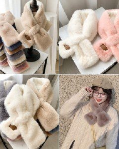 세런트 밍크 퍼 머플러(7color)