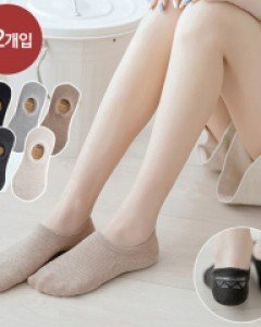 [1세트/12개]W논슬립 페이크삭스 남녀사이즈_250427