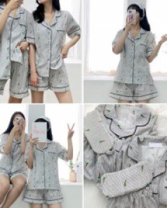 S베이직 당근 커플 잠옷세트_251098