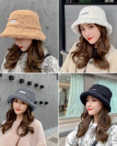 V포근 뽀글이 패치 벙거지_253199