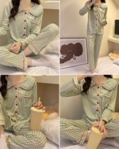 M귀요미 카라 잠옷 세트_253810