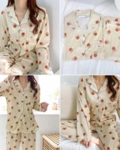 V크림 멜로우 잠옷 세트_254165