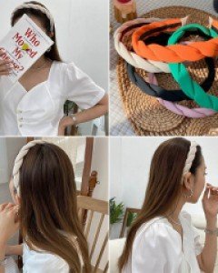 G컬러 꼬임 헤어밴드_254852