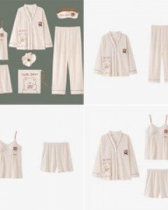 [SET]큐트 베어 7종 잠옷 세트_258629