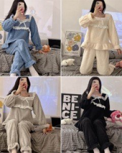 L클로 스퀘어넥 수면 잠옷 세트_258873