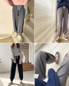 S베이직 니트 조거 팬츠_259108