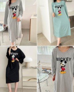 K찰랑8부소매 미키 디즈니 오버핏 원피스_260337