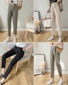 U4엣지밑단 밴딩 9부 바지_260798