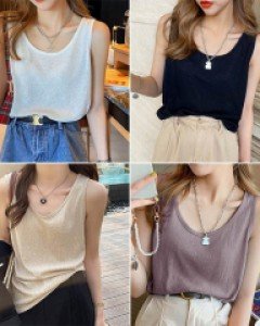 H1쿨한 레이어드 린넨 나시_260905