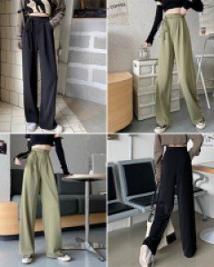 B3스트랩포인트 심플 와이드 슬랙스_261088