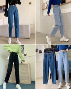 B2쏘하이웨이스트 스트레이트핏 청바지_261239