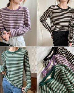 P4메인리 스트라이프 티셔츠_261241