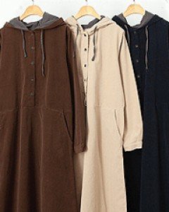 [50%sale]  알레 골덴후드원피스-브라운1매한정49800-->24900