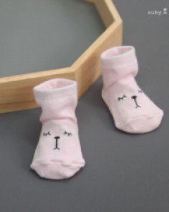 큐비앤맘 버니 단말 / 아기 유아 사계절용 양말 1컬레 / 1-2세