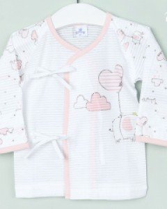 에프랑 맘스 아기 신생아 봄 여름 가을 얇은 배냇저고리 / 색상 핑크