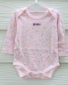큐비앤맘 플라워 아기 유아 봄 가을 긴팔 바디슈트 / 사이즈 85호(6-15개월)