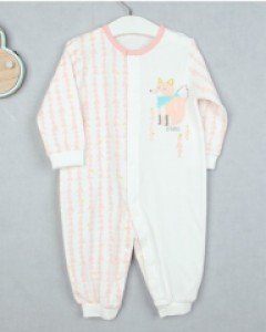 에프랑 리쥬 무형광 아기 유아 신생아 봄 가을 겨울 긴팔 양면 우주복 / 핑크 70호(0-6개월)