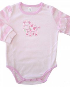 큐비앤맘 투킹 아기 유아 봄 가을 겨울 긴팔 바디슈트 (핑크 90호 / 12-24개월)