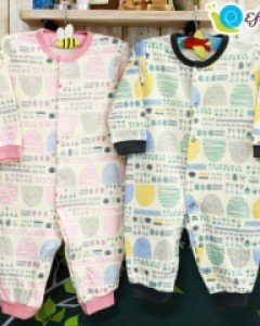 에프랑 반도리 아기 유아 신생아 봄 가을 겨울 긴팔 우주복 / 블루 핑크70호(0-6개월)