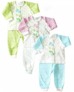 에프랑 또또 아기 유아 신생아 봄 여름 가을 얇은 긴팔 내의 내복 상하 / 70호 90호 100호 / 90호 이상은 상의 단추 반타개