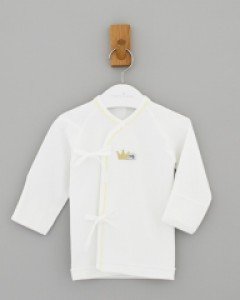 큐비앤맘 골드크라운 아기 신생아 봄 가을 겨울 양면 배냇저고리