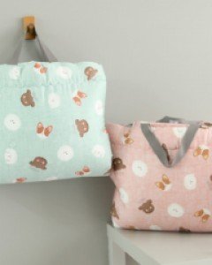 큐비앤맘 멍뭉 아기 유아 낮잠 이불 패드 베개 세트(색상-민트) 유치원 어린이집 준비물