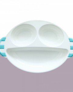 키노 옥수수 안심 아기 유아용 3구 쟁반 1P (23cm x 15.5cm)