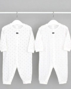 큐비앤맘 로얄 싱글쟈가드 아기 유아 봄 여름 가을 얇은 긴팔 우주복 (70호 80호)