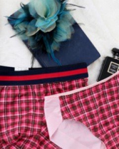 panties} 글랜체크 커플팬티