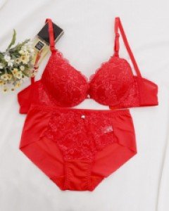 여성속옷/여자/브라/브래지어/왕뽕} 리에르 레드 4cm 볼륨업  브라