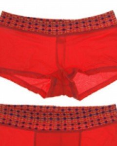panties} 체킹 레드 커플 팬티