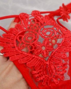Panties} 크레스트 자수 티팬티