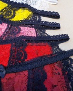 panties} 펑크 레이스 팬티