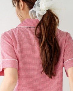 커플잠옷}  머핀체크 상하(반소매카라넥)