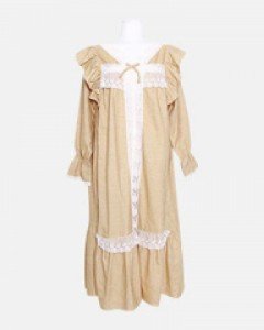 여성 로맨틱허니 코튼원피스(긴소매브이넥)