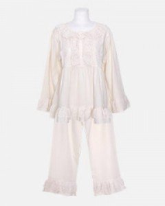 여성 헤이즐 코튼 상하(긴소매라운드넥)