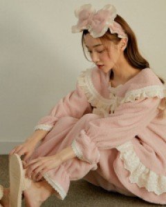 여성 보니 양털 상하(2C긴소매)