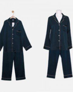 커플 그리너리 샤틴 상하(긴소매카라넥)