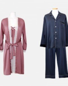 커플잠옷}커플 아망뜨 샤틴 앙상블