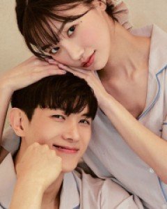 여성잠옷}커플 리메인 샌드워싱 폴리상하(반소매카라넥)